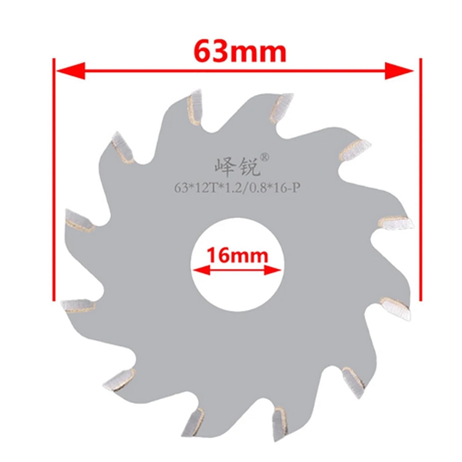 2.5 Inch T-Tooth Wood Cutting Blade for Mini Electric Table Saw Machine Woodworking Alloy Saw Blade Diameter 63MM