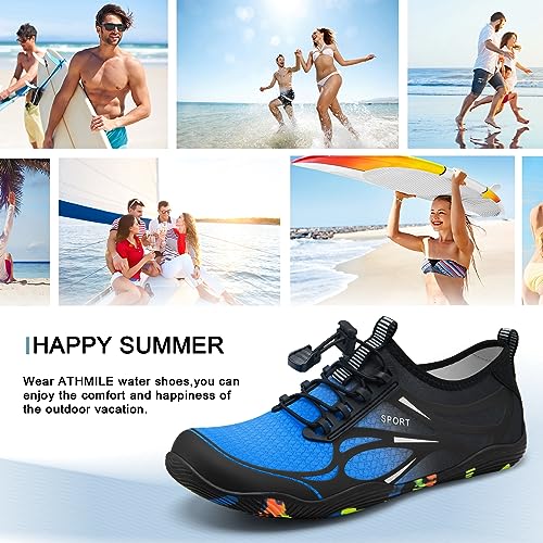 Image of ATHMILE Water Shoes for Men Women River Swim Beach Pool Adult Quick Dry
