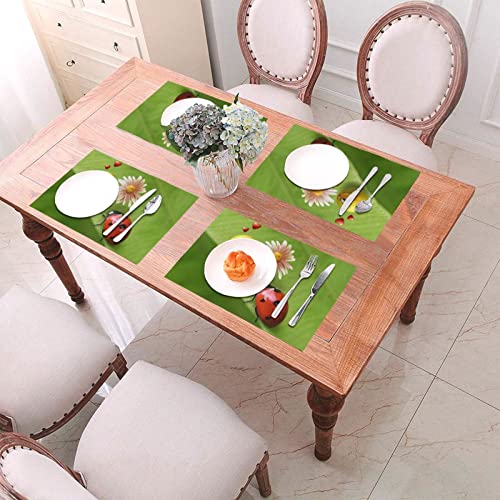 Sets de table faciles à nettoyer Insects Love pour protéger vos meubles