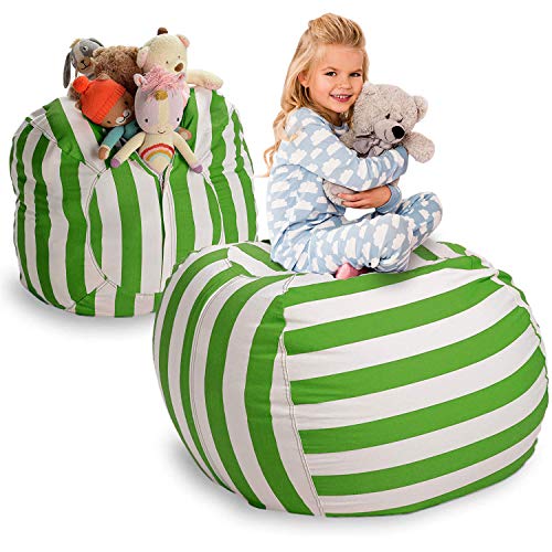 Extra Grande Rellena y Siéntate - Funda de Puff para Almacenar Peluches de Smith - ¡Limpie la Habitación y Haga Que Esos Bichitos le Sirvan! (40