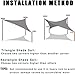 SUNNY GUARD Sun Shade Sail 10'x10'x10' Triangle Terra UV Block Sunshade for Backyard Yard Deck Patio Garden Outdoor Activities and Facility(We Make Custom Size)
