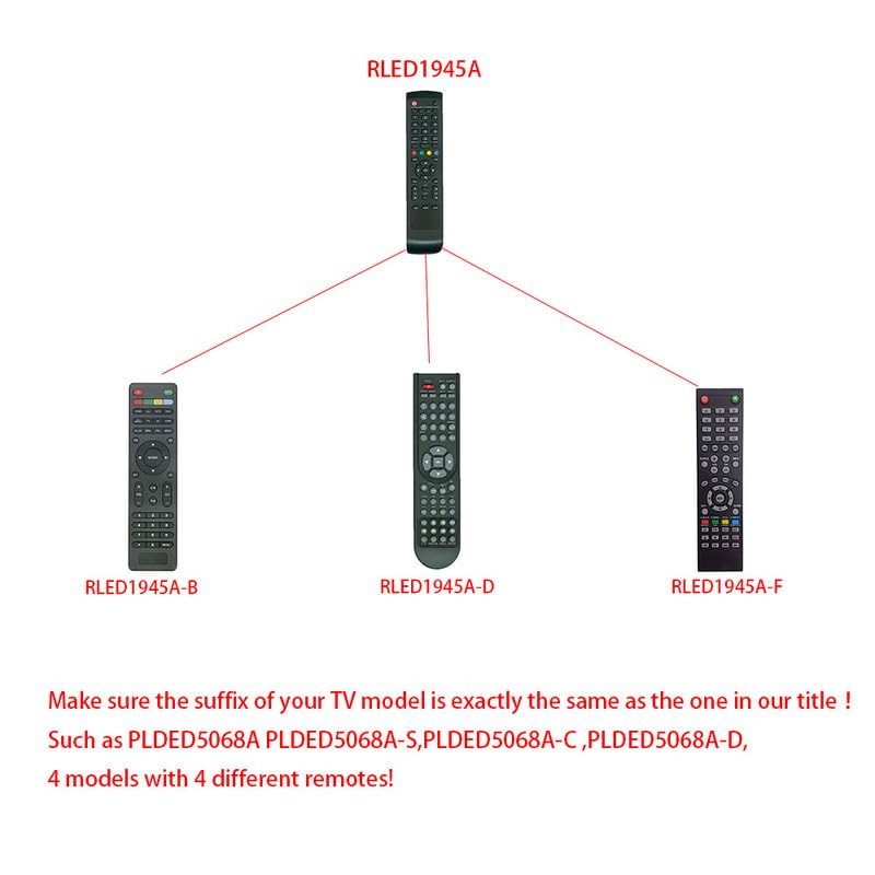 Replacement Remote Control Applicable For Proscan TV PLED3204A PLED1960A-G PLDED3257A PLCD3271B PLCDV3247A PLED1960A-E PLED5529A-F PLED2243A-F PLDED5030A-RK