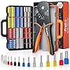 Pinza Crimpatrice per Capicorda 0,08-16mm², 1500 Pezzi Puntalini Elettrici, Crimpatrice Puntalini, Pinza Capicorda, Attrezzi Elettricista, Kit Elettricista Completo
