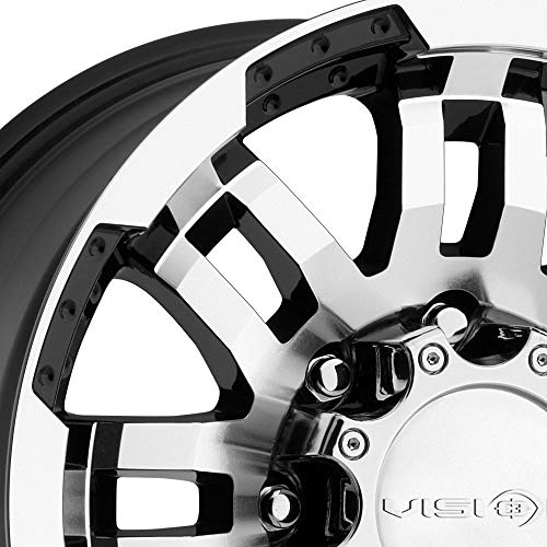 Vision Warrior 375 Gloss Black Machined Face Wheel (17X8.5"/8X170Mm) #TOP2