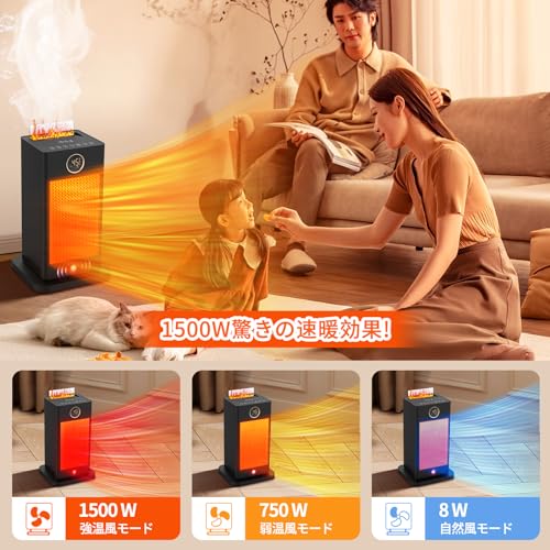 REBOFO セラミックファンヒーター加湿機能付き