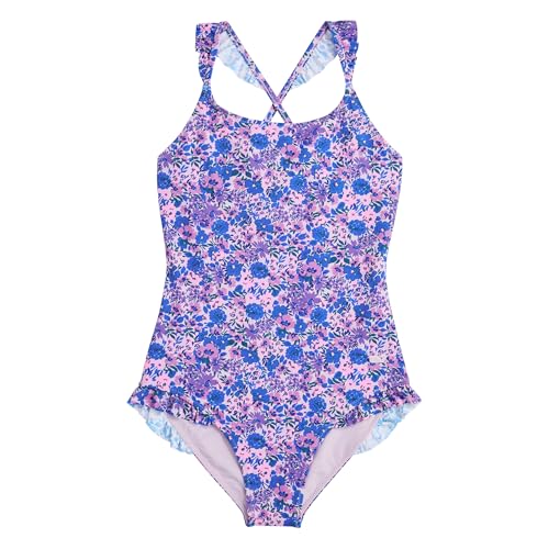 vineyard vines Girls Ruffle One Piece, Helen Floral