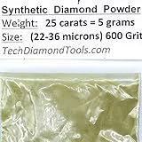 Diamond Powder 600 Grit 22-36 Microns -25ct,= 5 Grams