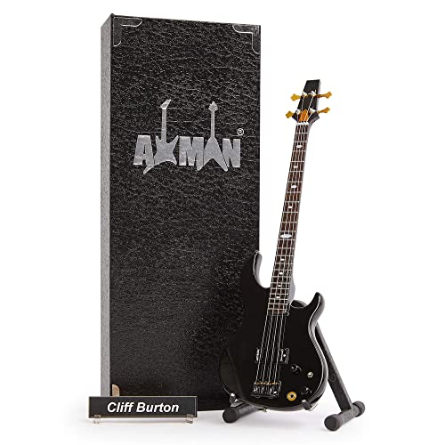 Cliff Burt (Metallica) – Réplique de guitare miniature - Les Beatles, Paul McCartney, John Lennon, RIngo Starr, George Harrison Cliff Burt (Metallica) - Réplique de guitare miniature