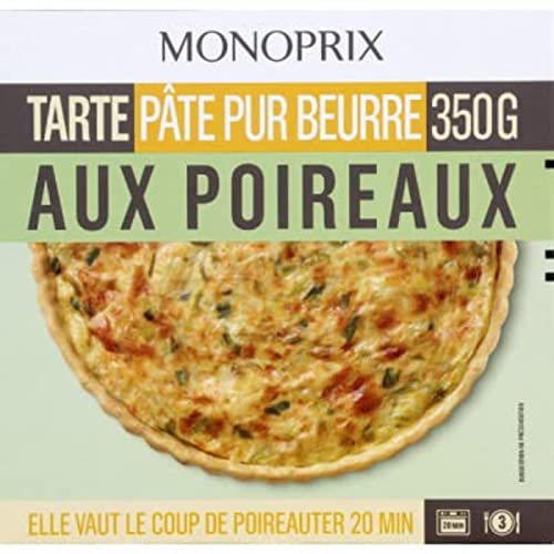 Monoprix Tarte aux poireaux pâte pur beurre - La boîte de 350 g