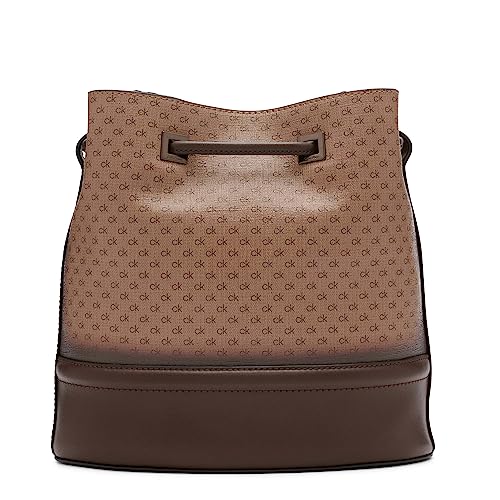 Image of Calvin Klein Women's Ash Crossbody Bag - Vegan Leather, Monogram, 2 Pockets