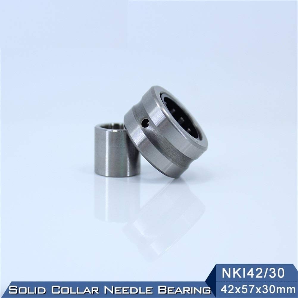 Roulements à Aiguilles NKI42/30 Roulements à Aiguilles 42x57x30mm Bague Pleine Roulements à Aiguilles avec Bague intérieure NKI 42/30 Roulements