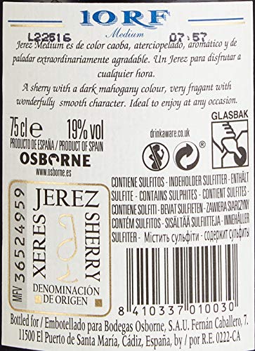 Osborne 10 RF Medium Sherry Sherry (1 x 0.75 l) - Image 5