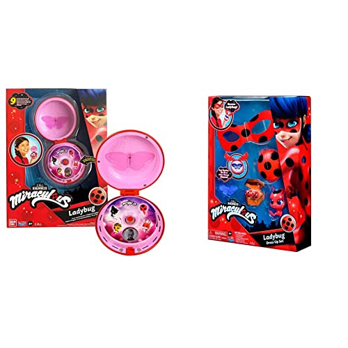Bandai Miraculous Téléphone Magique de Ladybug Accessoire pour se déguiser en LadybugAccessoire de Role Play Jouet sonore et Lumineux Parle Français P50629