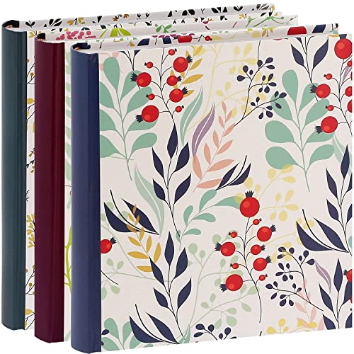 Erica Lot de 3 Albums Photos Flowers 2 à Pochettes pour 200 Photos 11.5x15