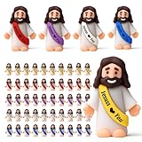 AONAT 50 Piezas Mini Figuras de Jesús, Minifiguras de Jesús, Decoraciones de Pascua, pequeñas Figuras de Jesúss pequeño para esconderse y Buscar, Regalo de Bautizo, Escuela