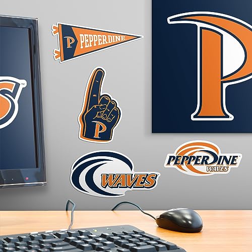 Image of Pepperdine University 8ct Vinyl Large Deluxe Stickers Variety Pack - Laptop, Water Bottle, Scrapbooking, Tablet, Skateboard, Indoor /Outdoor - Set of 8