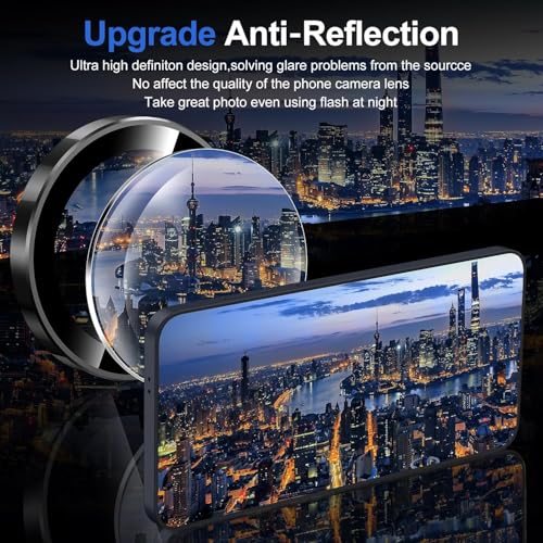 Image of JGD PRODUCTS Premium Camera Lens Protector Compatible For Samsung Galaxy S25 5G (Black) Camera Lens Protector - 9H Tempered Glass, Military-Grade Anti-Scratch, Case-Friendly, Easy Install Frame
