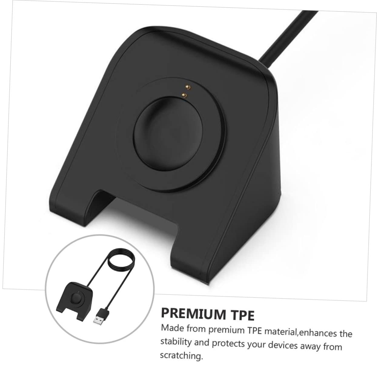 Housoutil 3pièces Chargeur USB pour Montre Connectée Gen Et Gen Station De Charge Pratique Et Compacte Design Élégant Et Sécurisée Compatible avec Dispositifs USB