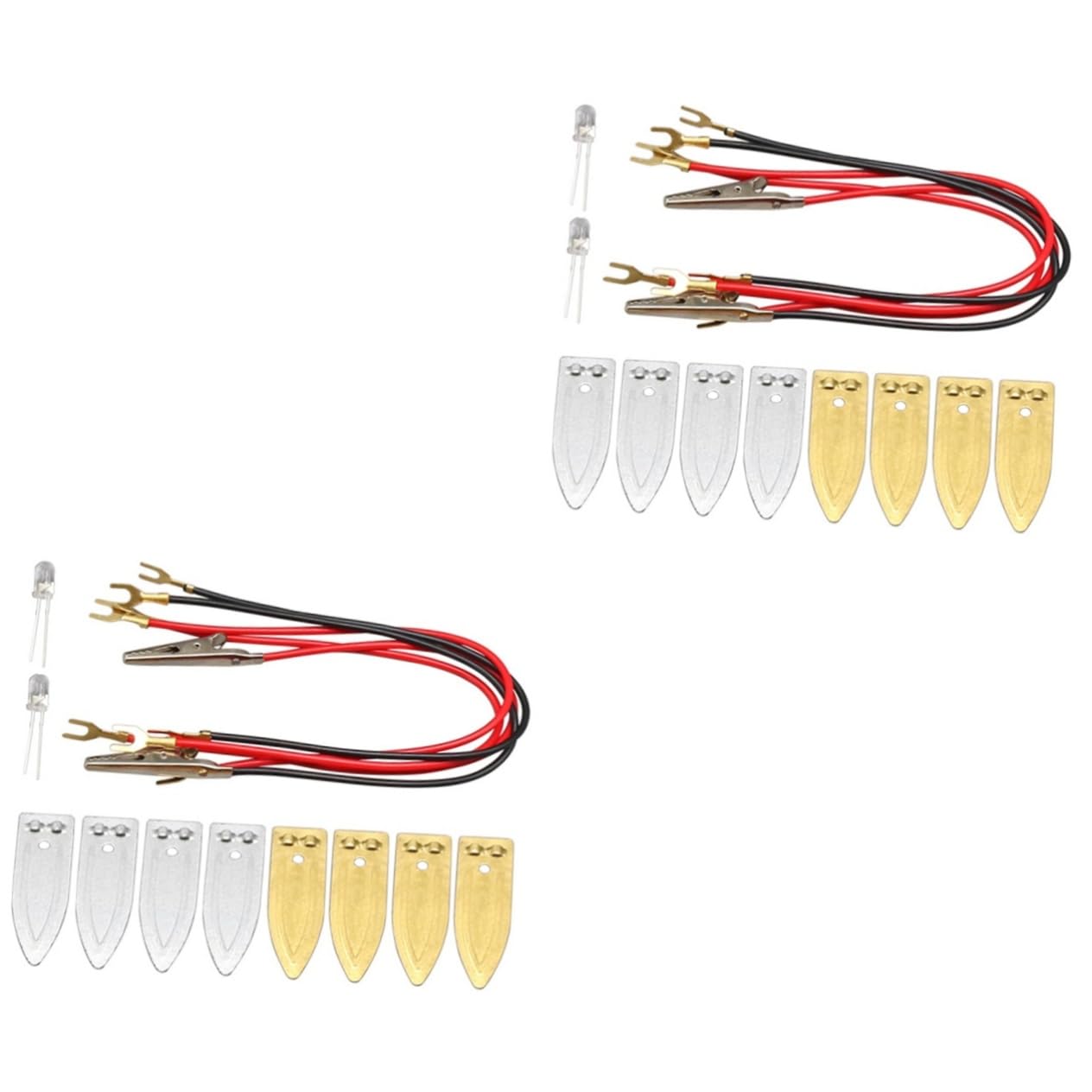 2 Sets Power generation experiment equipment science kits lemon battery engineering kit puzzle toy potato nails crystal radio kit snap circuit child fruit Metal electronic kit