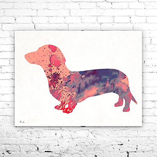 dachshund watercolor painting