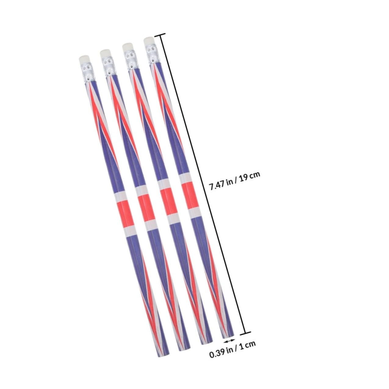 Crayons de Poche en Bois Colorés Lot de 100 Petits Crayons à Écrire et Dessiner Thème Drapeau Festif pour Garçon et Filles et Étudiants