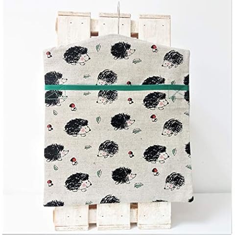 Handmade Linen Cotton Peg Bag Peg Storage Clothespin Bag Hedgehogs Cover