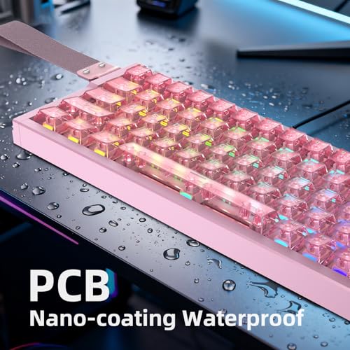 Clavier magnétique IROK MG68 Plus rose idéal pour un setup de streaming - 2