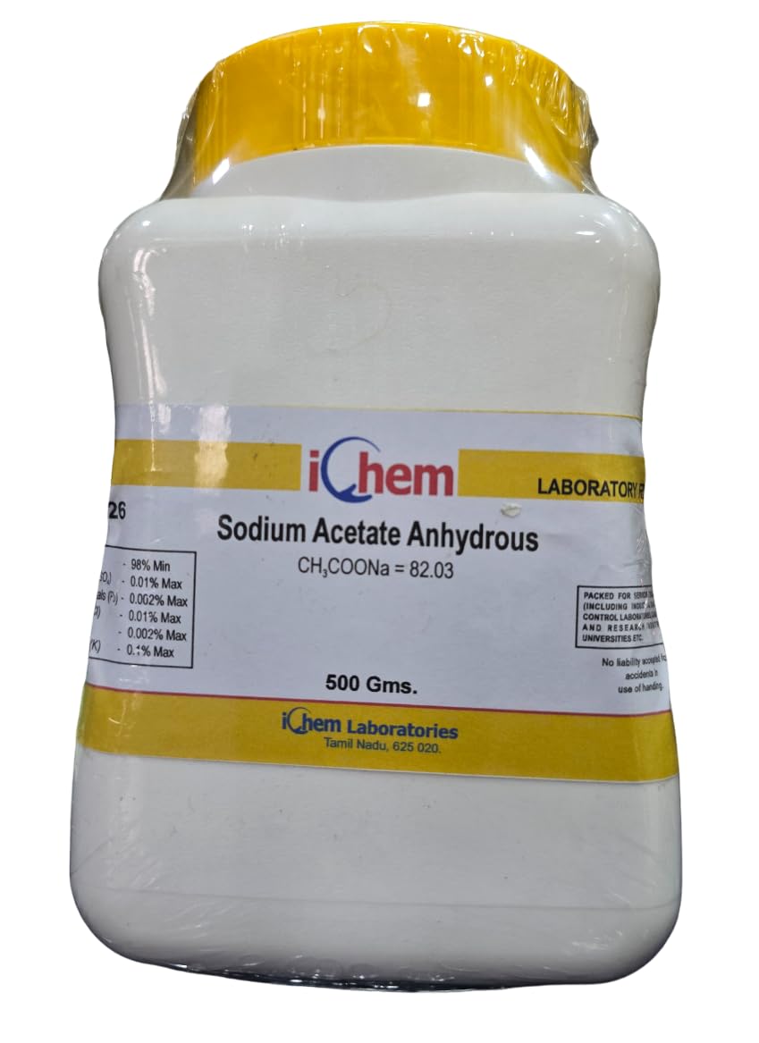 ICHEM Sodium Acetate Anhydrous L.R (500GM) Assay 98% Min (B0D3PWF4QZ) Amazon Price History, Amazon Price Tracker