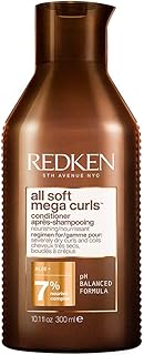 Condicionador Redken All Soft Mega Curls | Para Cabelos Extremamente Secos | Para cabelos cacheados e crespos | Nutre e Suaviza Cabelos Muito Secos | Com Aloe Vera | 1L