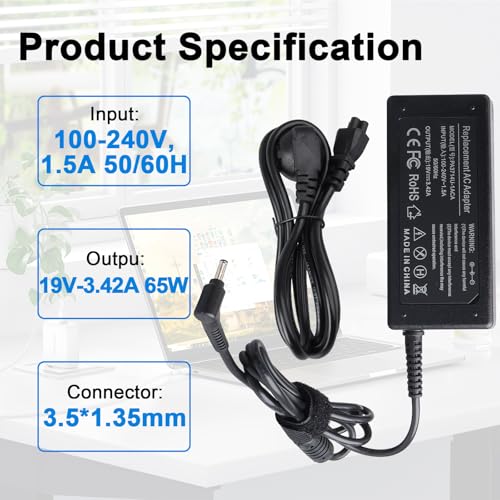 Cargador 65W Dynabook Satellite Pro C40 C50 Medion Akoya E15301 5