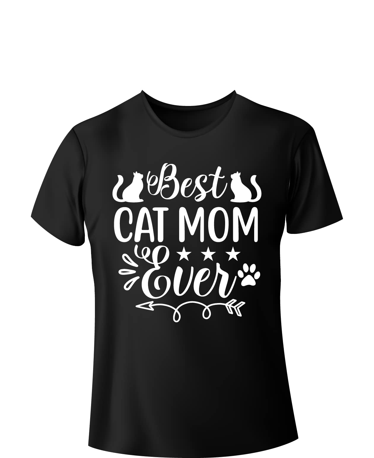 Emirates StreetwearBest Cat Mom Ever, Cat Lover Shirt For Women, 100% Cotton Design 104