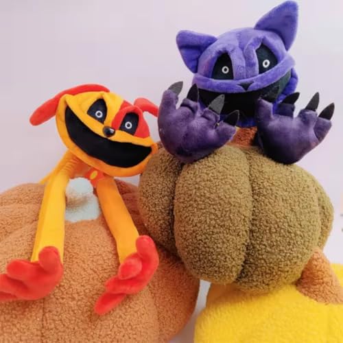 Image of Cute Orange Big Smile Dog Plush