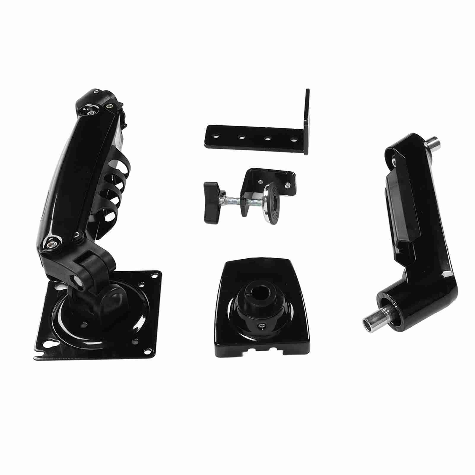 Supporto per Monitor Singolo, Supporto da Scrivania Regolabile per Monitor per Monitor da 17 a 30 Pollici, con Clip, Supporto da Scrivania per Monitor per Impieghi Gravosi, Può