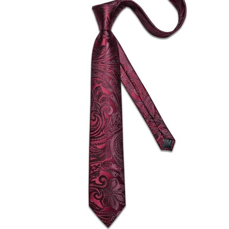 Set de corbatas de seda para hombre NSUQOA miniatura 3