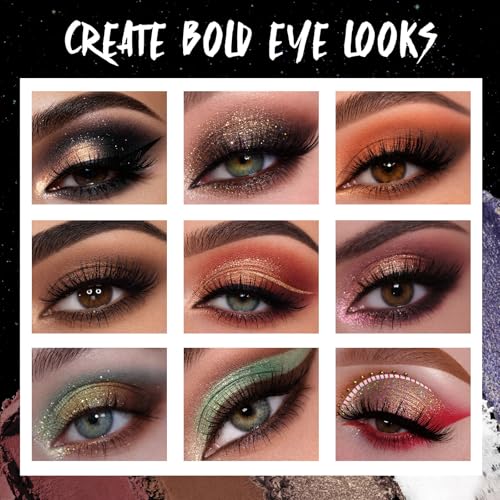 Image of UCANBE 15 Colors Matte Shimmer Metallic Glitter Eyeshadow Palette - Highly Pigmented Blendable Powder, Neutral Warm, Smokey & Bold Shades Makeup Palette