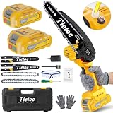 tietoc Mini Cordless Chainsaw, 6 Inch Handheld...