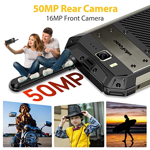 Ulefone Armor 20Wt Rugged Phone Walkie Talkie, Ptt Smartphones, 8-Core 20+256Gb Storage, 50Mp Camera, 10850Mah, Dual Speaker, 5.65” Display, Android 12, Dual Nano Sim T-Mobile, Black #TOP4