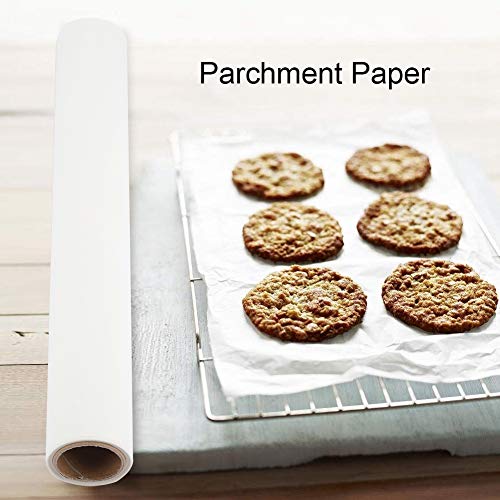 Watris Veiyi Nichtklebendes Pergamentpapier, Silikon Baking Paper, Butterbrotpapier, Butterbrotpapier Rolle Küchenwerkzeug 10m