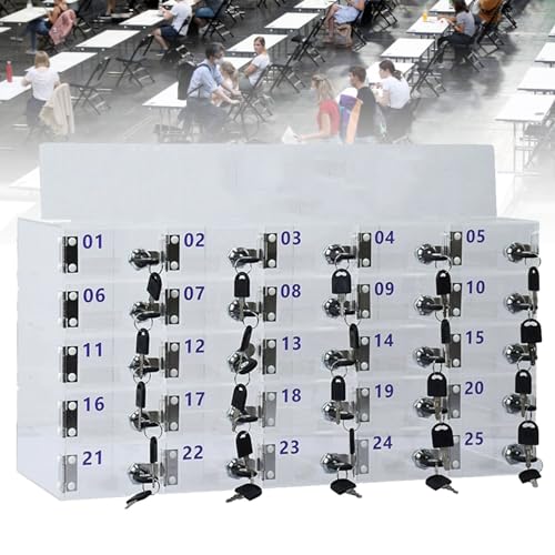 Organizador de pared para teléfonos transparente ideal para aulas y oficinas 2