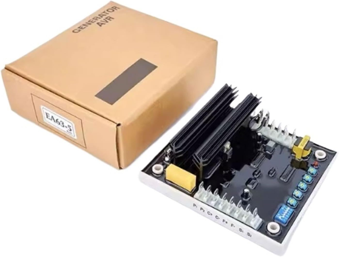 1pcs EA64-5 AVR Replacement Automatic Voltage for Brushless Generator Set Electromagnetic Part Electrical EA63-5(EA63-5)