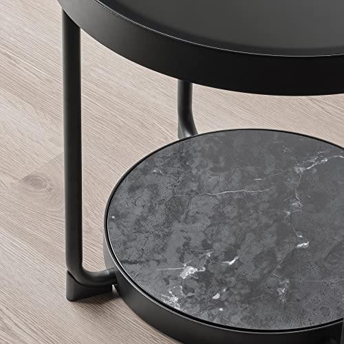 Table d'appoint FRÖTORP verre noir, petite table basse de salon - 7