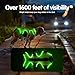Jewyow Hundegeschirr Leuchtend, Wiederaufladbare LED Hundegeschirr, Led Geschirr für Hunde mit Weicher Griff, 3 Einstellbare Modus, Wasserdicht für Mittelgroße, Große Hund, Green-L