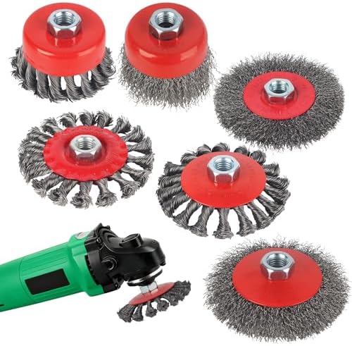 Werkzeuge & Werkstattbedarf 3 x Kegelbürste Drahtbürste 125 mm gezopft M14 für Werkzeuge & Werkstattbedarf 3 x Kegelbürste Drahtbürste 125 mm gezopft M14 für