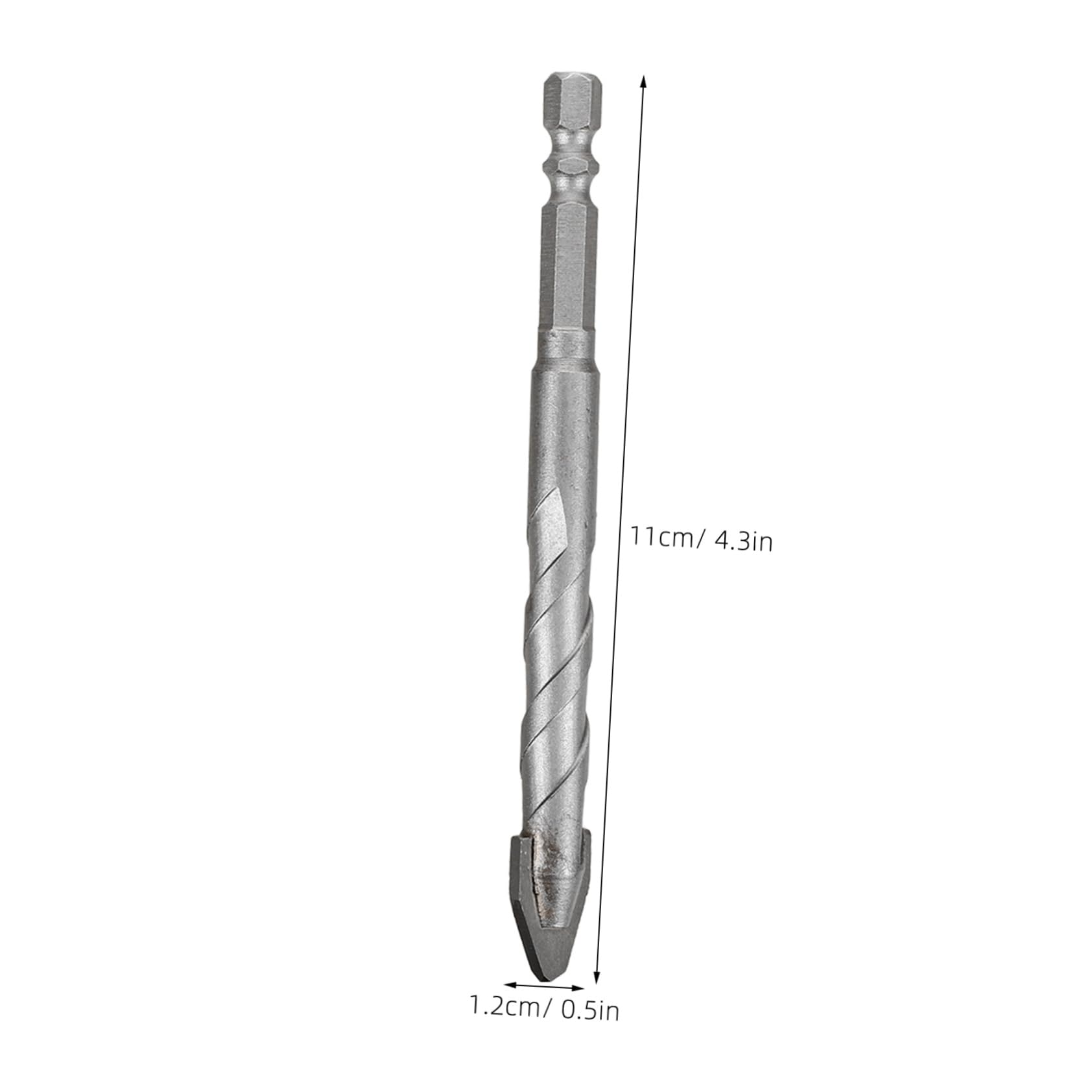 HOLIDYOYO 5pcs Precision Eccentric Drill Bits Set for Concrete Masonry Metal Wall Drilling Triangular Head for Stability