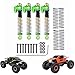 RCAWD Double Barrel RC Shocks with Extra Springs for Axial AX24 XC-1 4WS Upgrades, Aluminum Front Rear RC Shocks Damper Parts for 1/24#AXI00003 Green