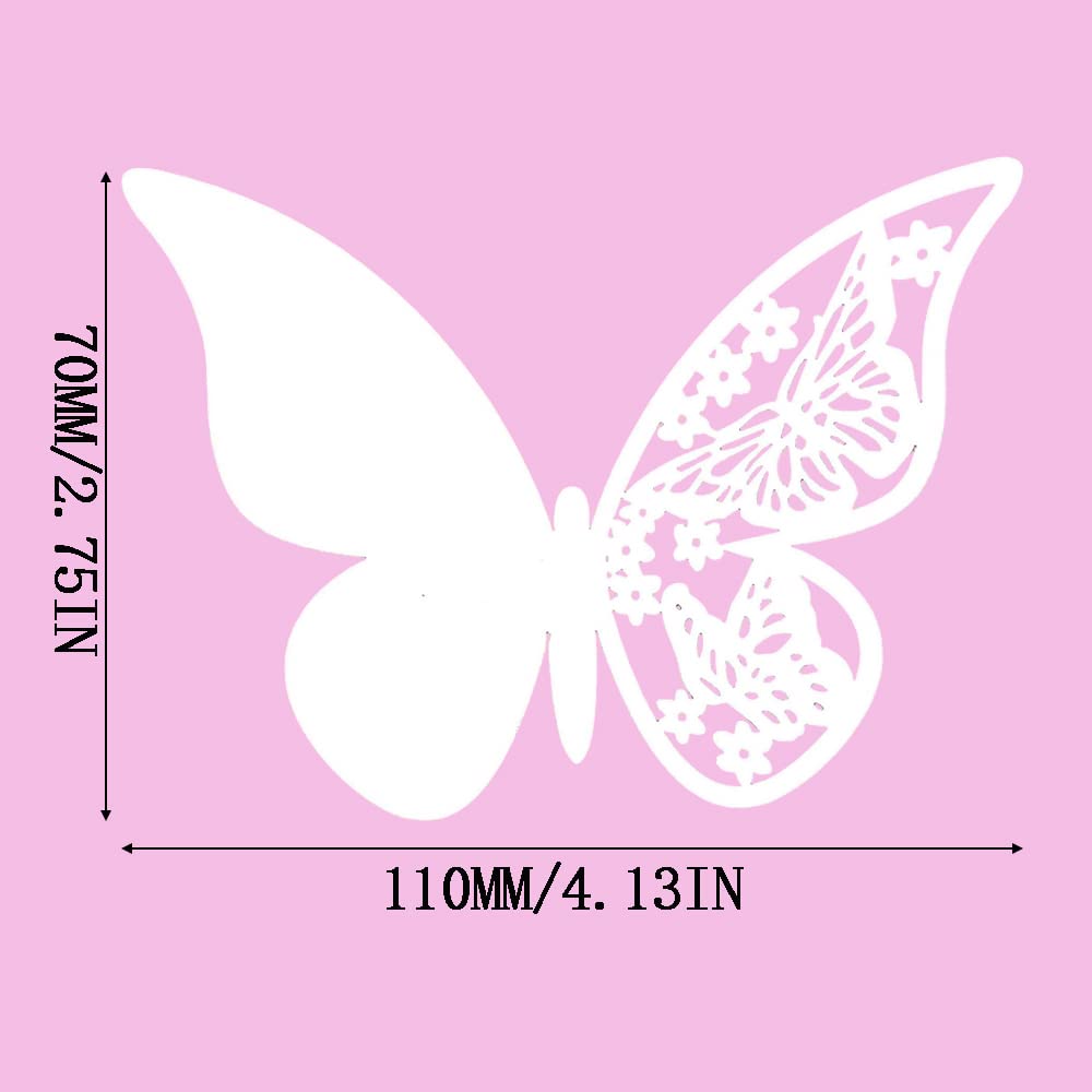 Tarjeta De Lugar Con Nombre De Mariposa, Vaso De Vino, Tarjeta De Papel Para  Decoración De, image size:1000x1000