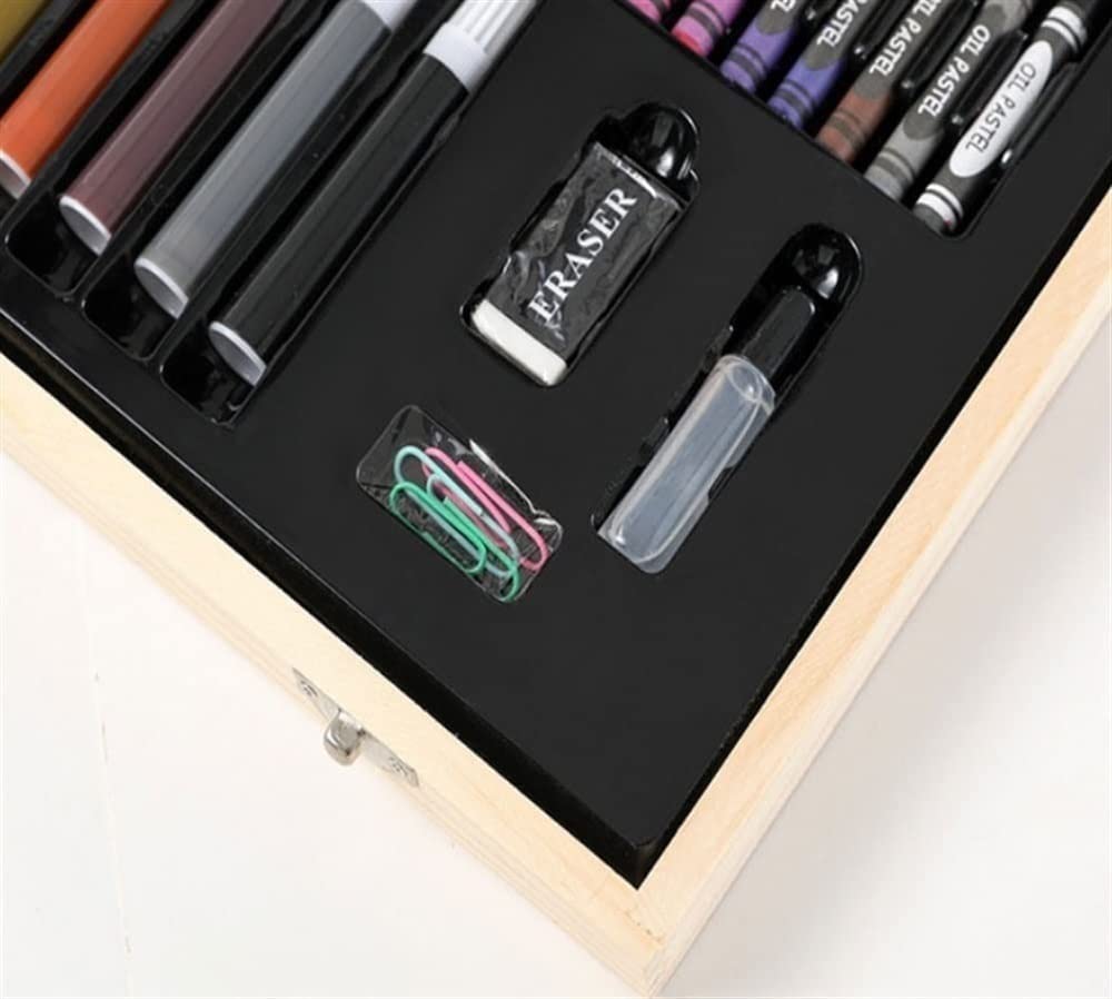 Amazon.co.jp: DDYYCX 180ピース デラックス アートセット 画材 木製