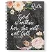 She Will Not Fall Personalized Religious Spiral Notebook / Journal, 120 College Ruled or Checklist Pages, durable laminated cover, and wire-o spiral. 8.5x11 | 5.5x8.5 | Made in the USA