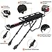 ZOOYAUE Gepäckträger Mountainbike, Fahrrad Gepäckträger Einstellbare Universal für 24-29 Zoll, Aluminiumlegierung Gepäckträgerfahrrad mit Reflektor, Maximalbelastung 100kg