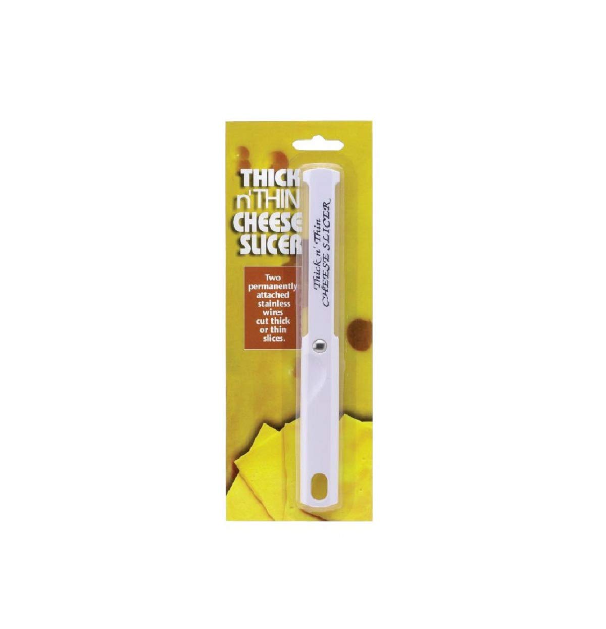 HIC Kitchen Harold Import Bakertowne Thick & Thin Wire Cheese Slicer Hang Hole (2-Pack)